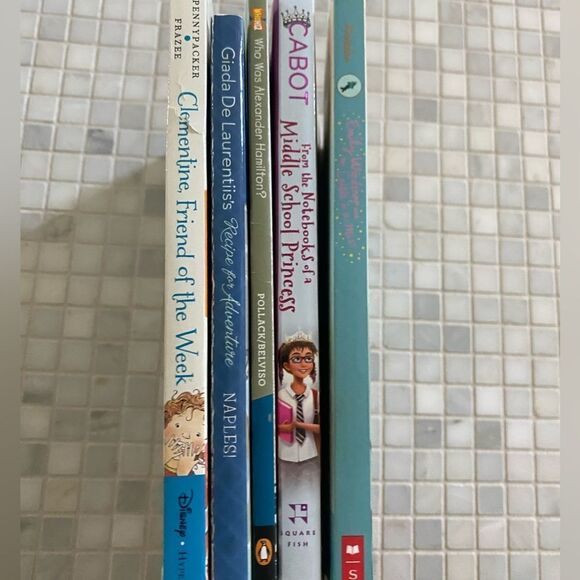Tween Girl Book Lot - Alex. Hamilton; MiddleSchool Princess Notebook; Clementine - Picture 4 of 5